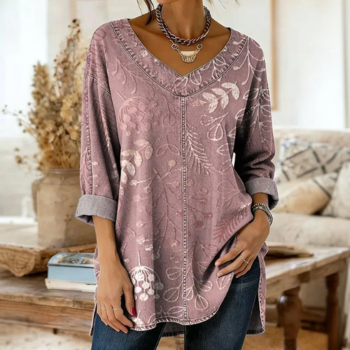 Stanisława– Bluzka z dekoltem w kształcie V