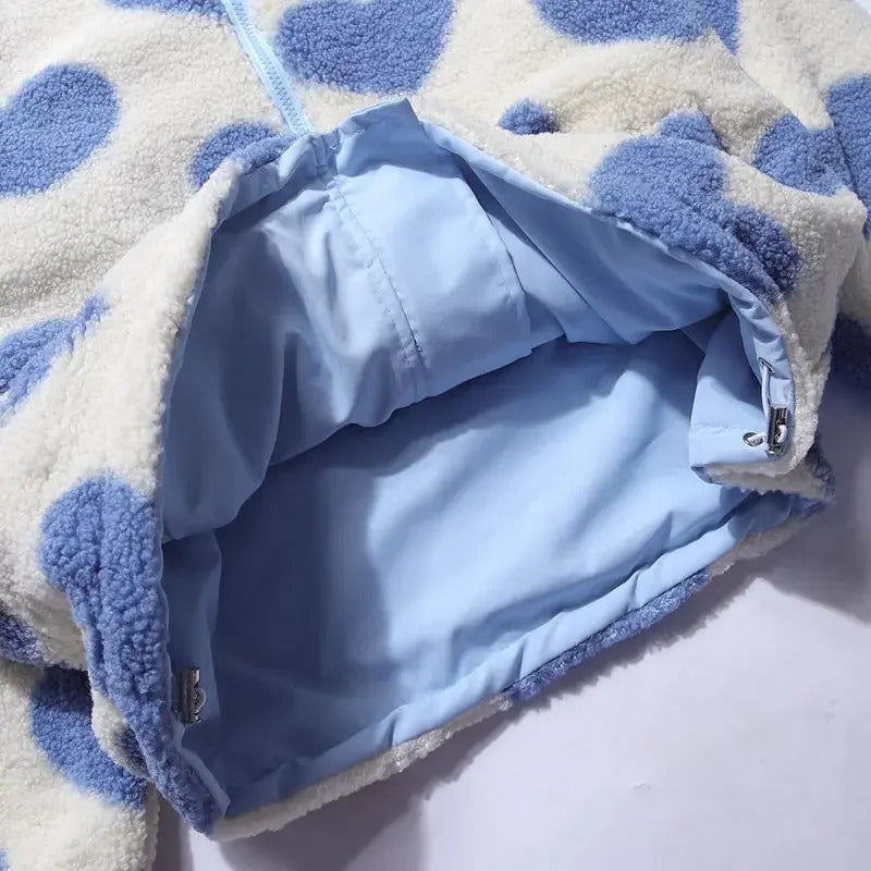 Daria | Dwustronna kurtka w serduszka