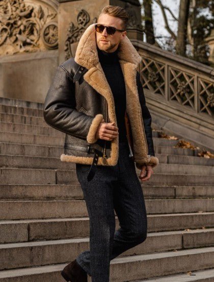 Kristian - Premium kurtka w stylu shearling