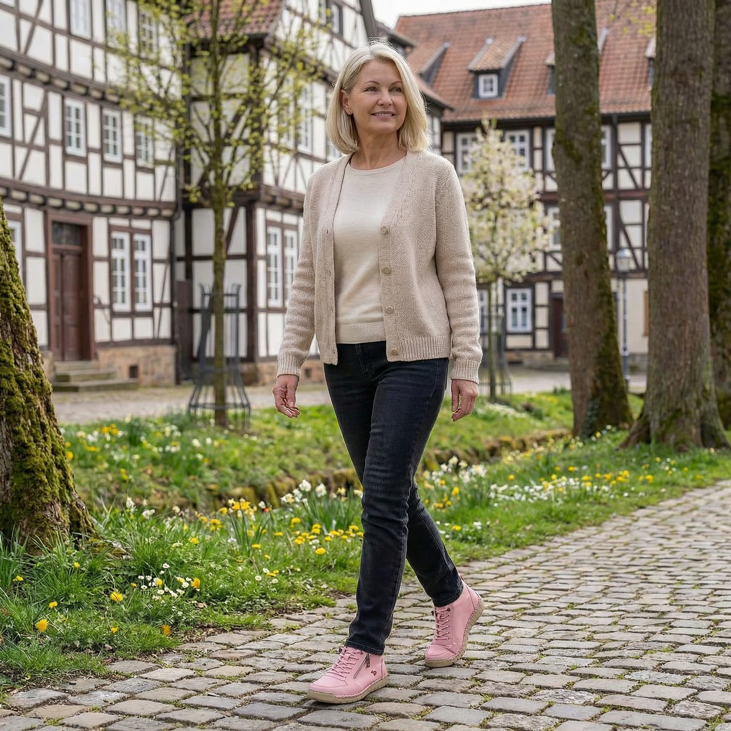 Maja – Komfortowe ortopedyczne sneakersy + Zamek błyskawiczny