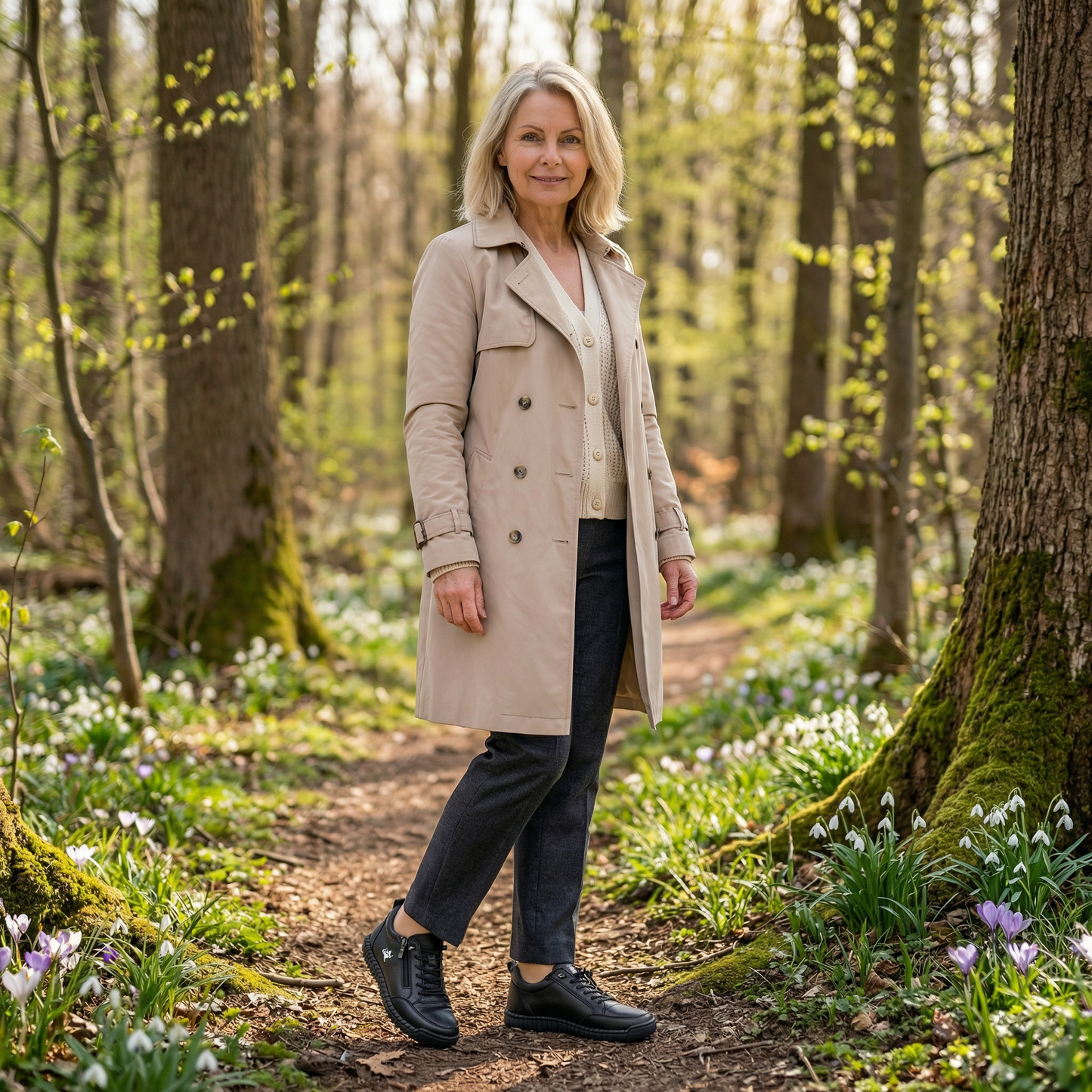 Maja – Komfortowe ortopedyczne sneakersy + Zamek błyskawiczny