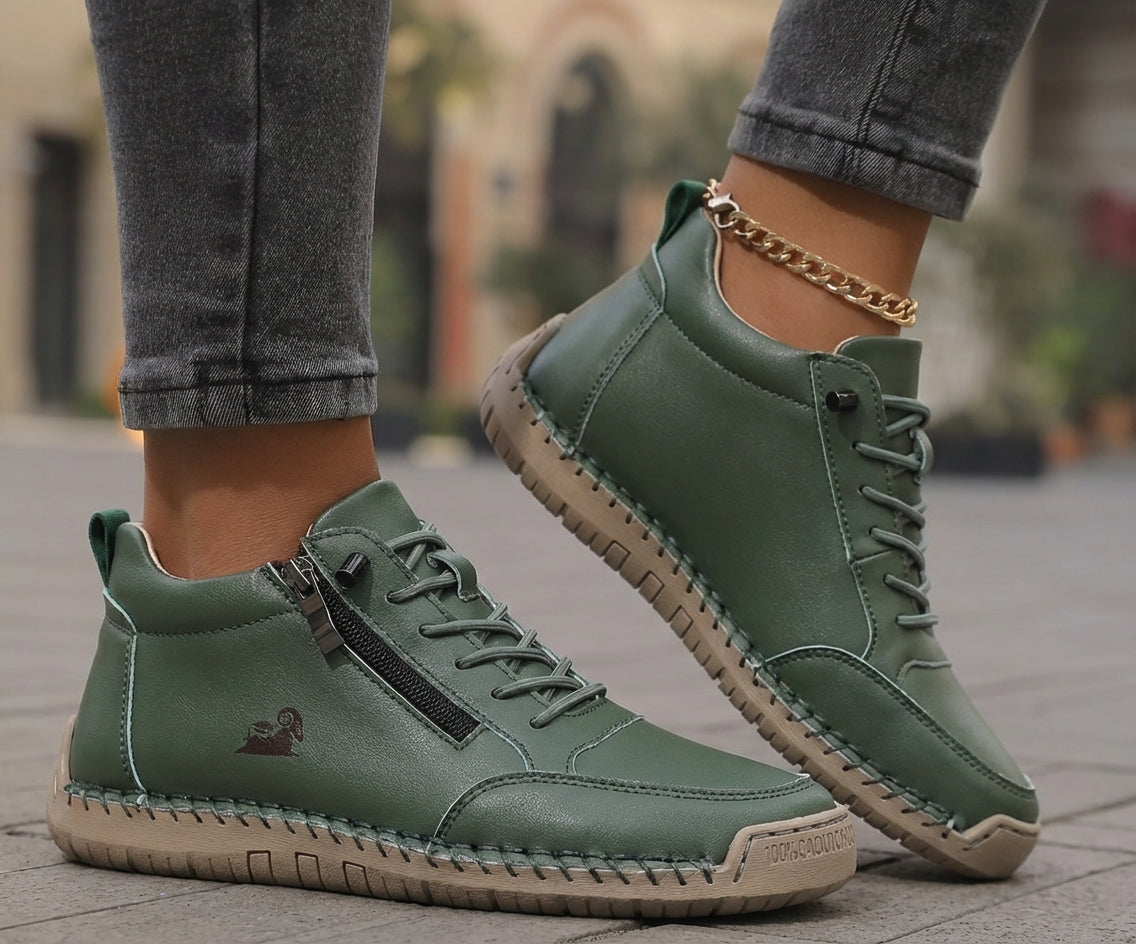 Maja – Komfortowe ortopedyczne sneakersy + Zamek błyskawiczny